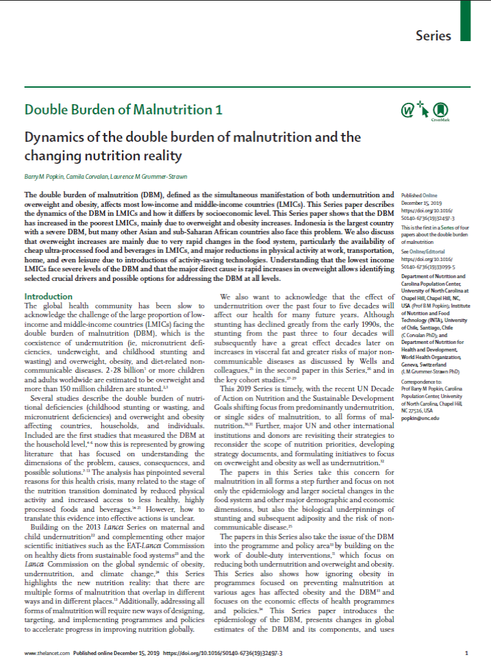 Double Burden of Malnutrition 1